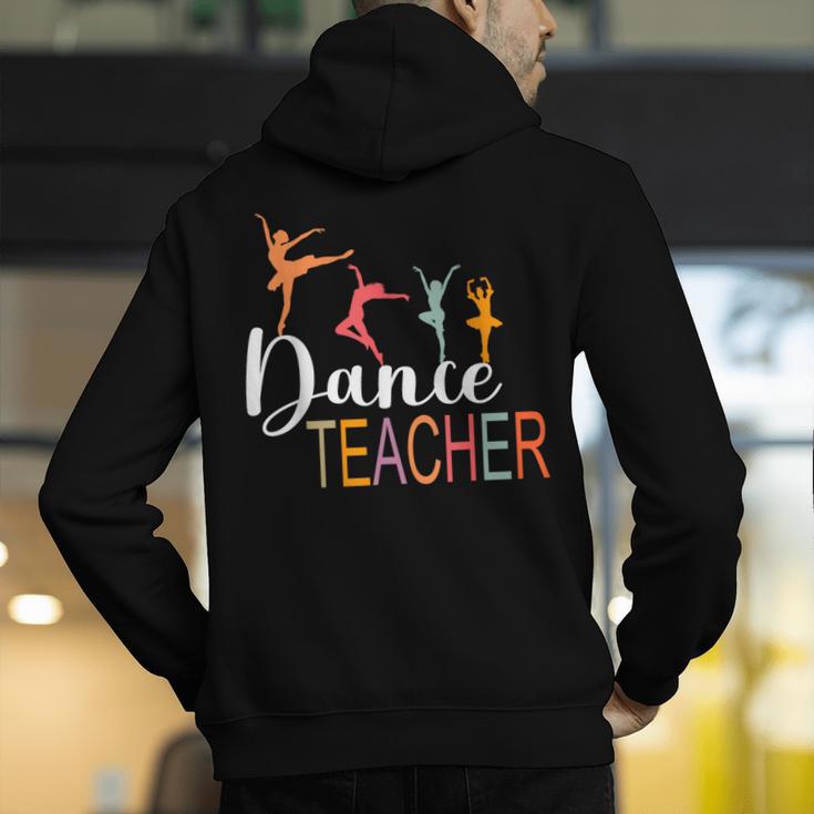 Dance Teacher Appreciation Back To School Dance Teacher Men's Hoodie Back Print, funny gift