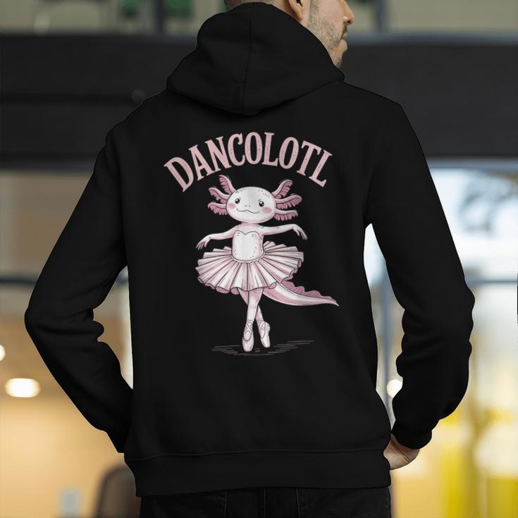 Dancolotl Ballerina Axolotl Ballet Dance Teacher Men's Hoodie Back Print, funny gift Dancolotl Ballerina Axolotl Ballet Dance Teacher Men's Hoodie Back Print, funny gift