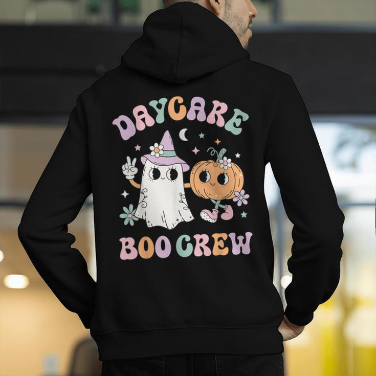 Daycare Boo Crew Groovy Halloween Floral Ghost Kid Teacher Men's Hoodie Back Print, Groovy Teacher Hoodies, funny gift Daycare Boo Crew Groovy Halloween Floral Ghost Kid Teacher Men's Hoodie Back Print, Groovy Teacher Hoodies, funny gift