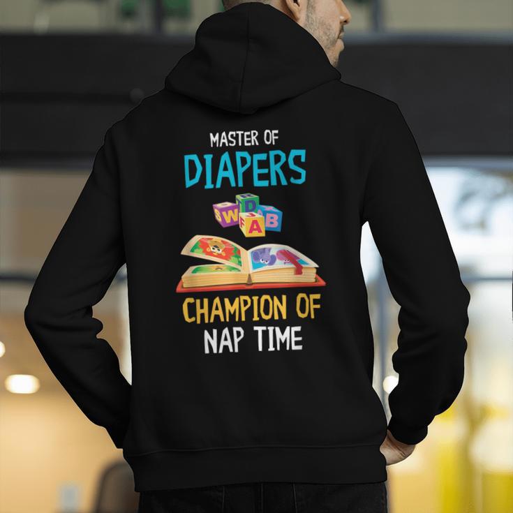 Daycare Provider Master Of Diapers Childcare Teacher Men's Hoodie Back Print, funny gift Daycare Provider Master Of Diapers Childcare Teacher Men's Hoodie Back Print, funny gift