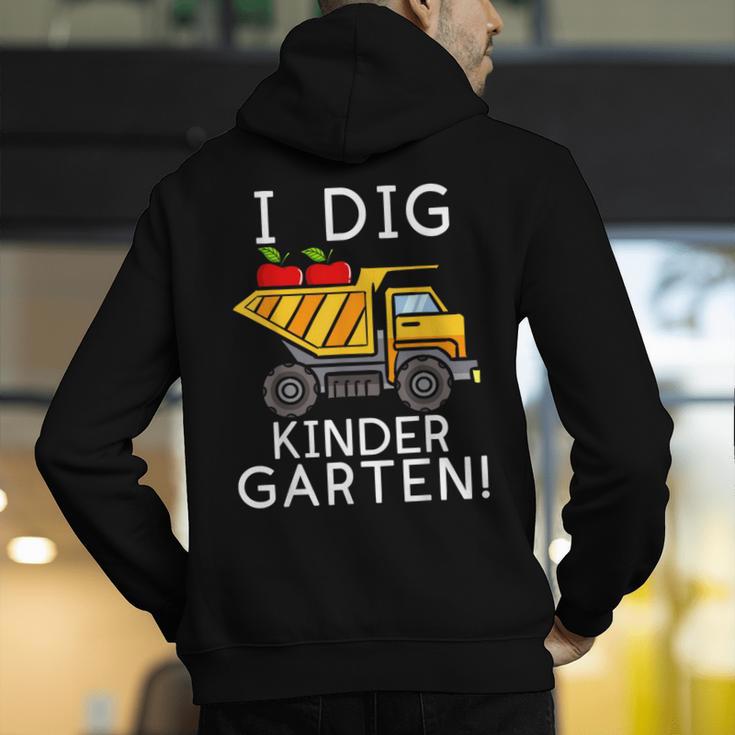 I Dig Kindergarten Student Teacher Construction First Day Men's Hoodie Back Print, funny gift