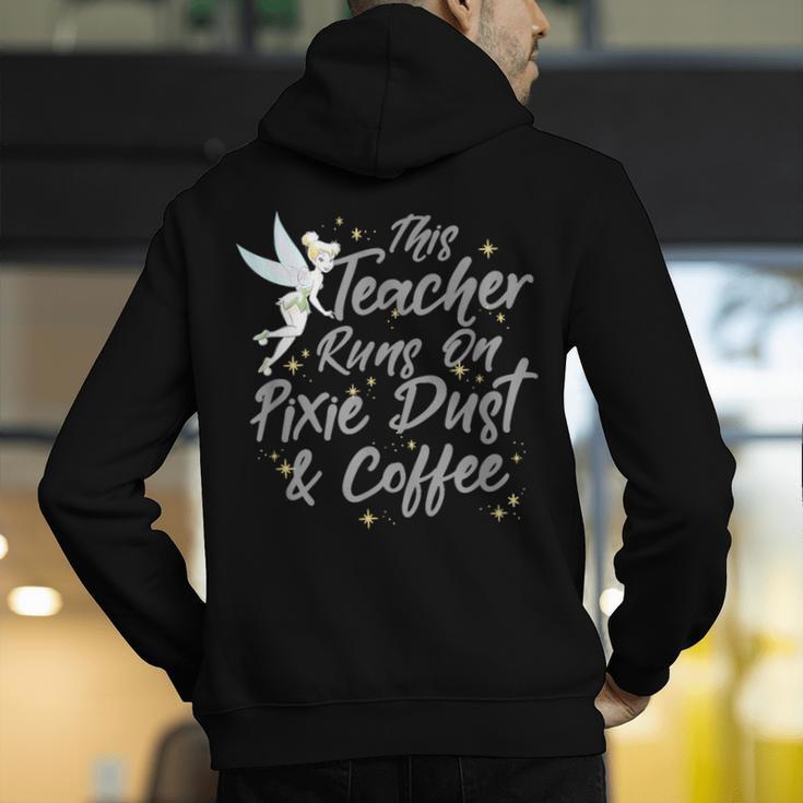 Disney Peter Pan Tinkerbell Teacher Pixie Dust And Coffee Men's Hoodie Back Print, funny gift Disney Peter Pan Tinkerbell Teacher Pixie Dust And Coffee Men's Hoodie Back Print, funny gift