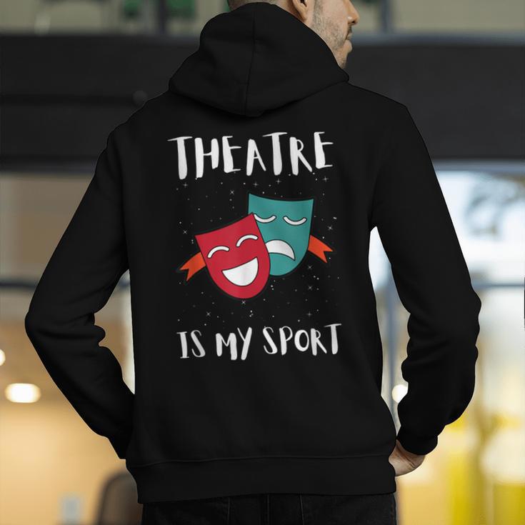 Drama Teacher For Theatre And Performing Arts Men's Hoodie Back Print, funny gift