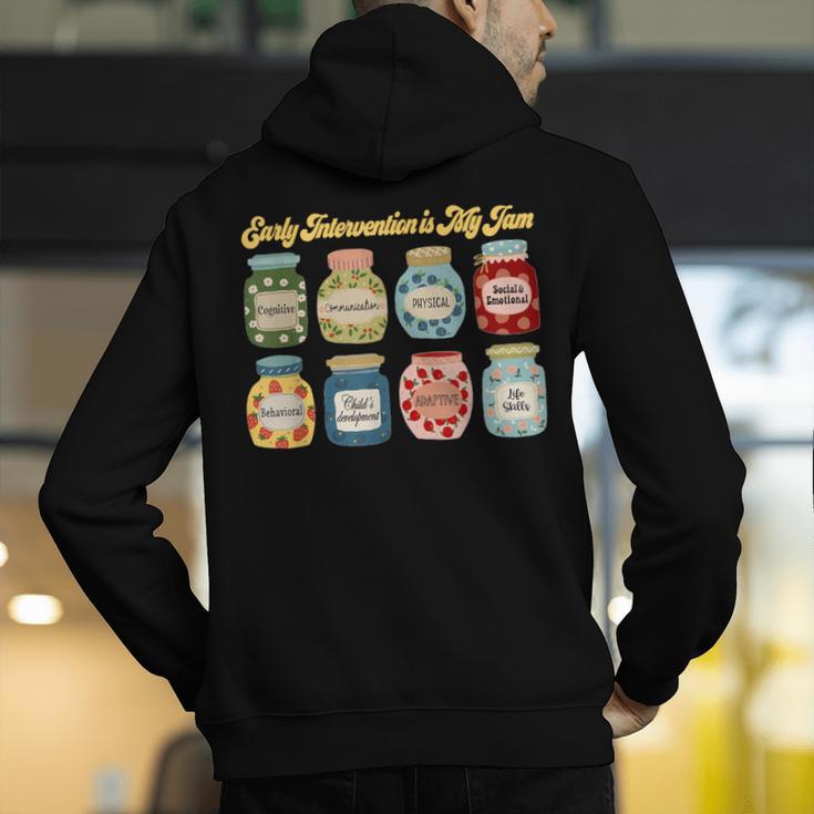 Early Intervention Is My Jam Early Intervention Teacher Men's Hoodie Back Print, funny gift Early Intervention Is My Jam Early Intervention Teacher Men's Hoodie Back Print, funny gift
