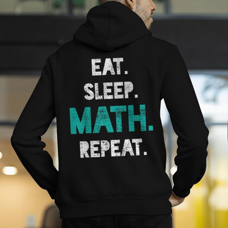 Eat Sleep Math Repeat Math Teacher Men Women Girls Kids Men's Hoodie Back Print, funny gift Eat Sleep Math Repeat Math Teacher Men Women Girls Kids Men's Hoodie Back Print, funny gift