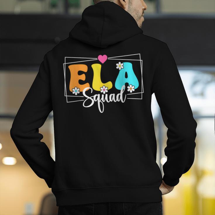 ELA Squad Teacher Back To School English Language Arts Men's Hoodie Back Print, English Teacher Hoodies, funny gift ELA Squad Teacher Back To School English Language Arts Men's Hoodie Back Print, English Teacher Hoodies, funny gift