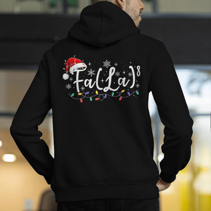 FA LA8 Christmas Santa Fa La Math Teacher Student Men's Hoodie Back Print, funny gift FA LA8 Christmas Santa Fa La Math Teacher Student Men's Hoodie Back Print, funny gift