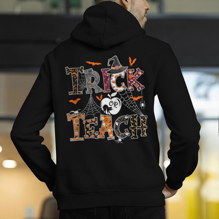 Fall Holiday Themed Thanksgiving Halloween Teacher Trick Or Men's Hoodie Back Print, funny gift Fall Holiday Themed Thanksgiving Halloween Teacher Trick Or Men's Hoodie Back Print, funny gift