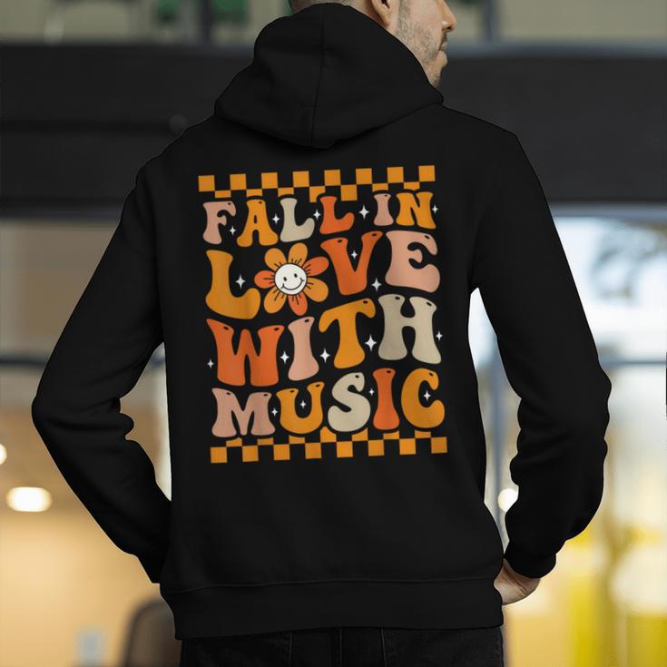 Fall In Love With Music Groovy Thanksgiving Music Teacher Men Women Girls Kids Men's Hoodie Back Print, Groovy Teacher Hoodies, funny gift Fall In Love With Music Groovy Thanksgiving Music Teacher Men Women Girls Kids Men's Hoodie Back Print, Groovy Teacher Hoodies, funny gift