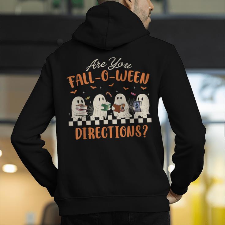 Are You Fall-O-Ween Directions Halloween TeacherGhost Book Men's Hoodie Back Print, funny gift Are You Fall-O-Ween Directions Halloween TeacherGhost Book Men's Hoodie Back Print, funny gift
