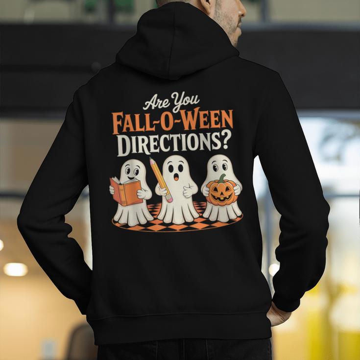Are You Fall O Ween DirectionsRetro Teacher Halloween Ghost Men's Hoodie Back Print, funny gift Are You Fall O Ween DirectionsRetro Teacher Halloween Ghost Men's Hoodie Back Print, funny gift
