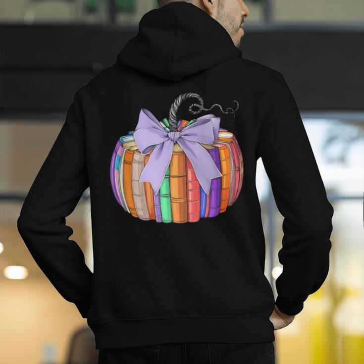 Fall Pumpkin Books Lover Halloween Teacher Teaching Staff Men's Hoodie Back Print, funny gift Fall Pumpkin Books Lover Halloween Teacher Teaching Staff Men's Hoodie Back Print, funny gift