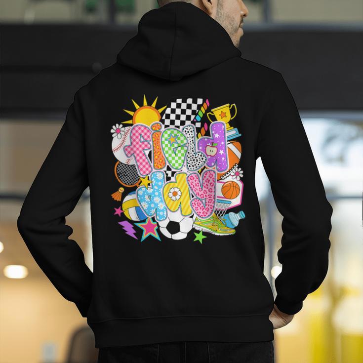 Field Day Fun Day Let The Games Begin Field Trip Teacher Kid Men's Hoodie Back Print, funny gift