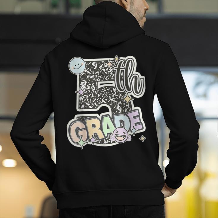 First Day Of Fifth Grade Composition Notebook Teacher Men's Hoodie Back Print, First Grade Teacher Hoodies, funny gift First Day Of Fifth Grade Composition Notebook Teacher Men's Hoodie Back Print, First Grade Teacher Hoodies, funny gift