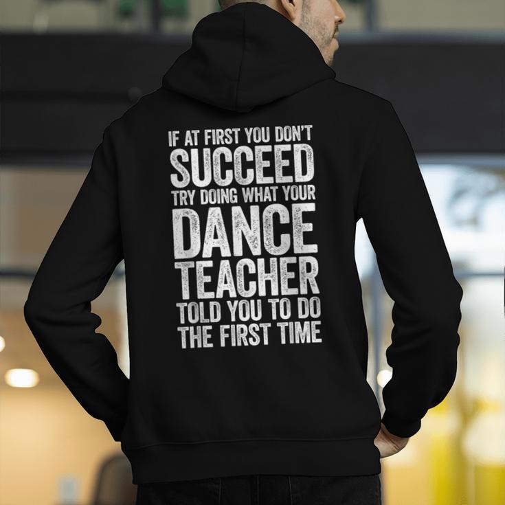 If At First You Don't Succeed Dance Teacher Shirt Men Women Men's Hoodie Back Print, funny gift If At First You Don't Succeed Dance Teacher Shirt Men Women Men's Hoodie Back Print, funny gift