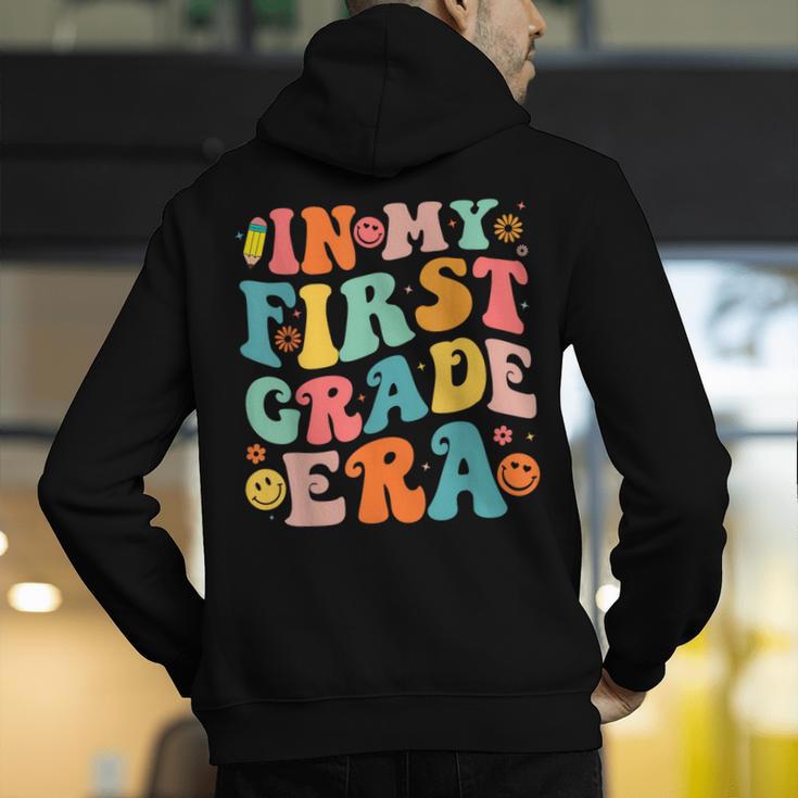 In My First Grade Era 1st Grade Teacher Back To School Men's Hoodie Back Print, First Grade Teacher Hoodies, funny gift