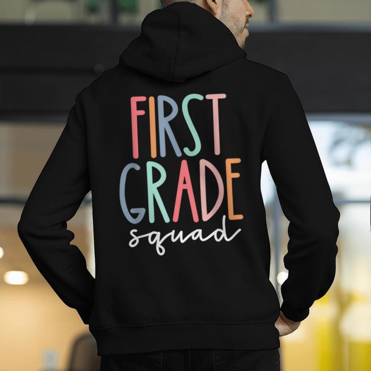 First Grade Squad 1st Grade Teacher Crew Back To School Team Men's Hoodie Back Print, First Grade Teacher Hoodies, funny gift First Grade Squad 1st Grade Teacher Crew Back To School Team Men's Hoodie Back Print, First Grade Teacher Hoodies, funny gift