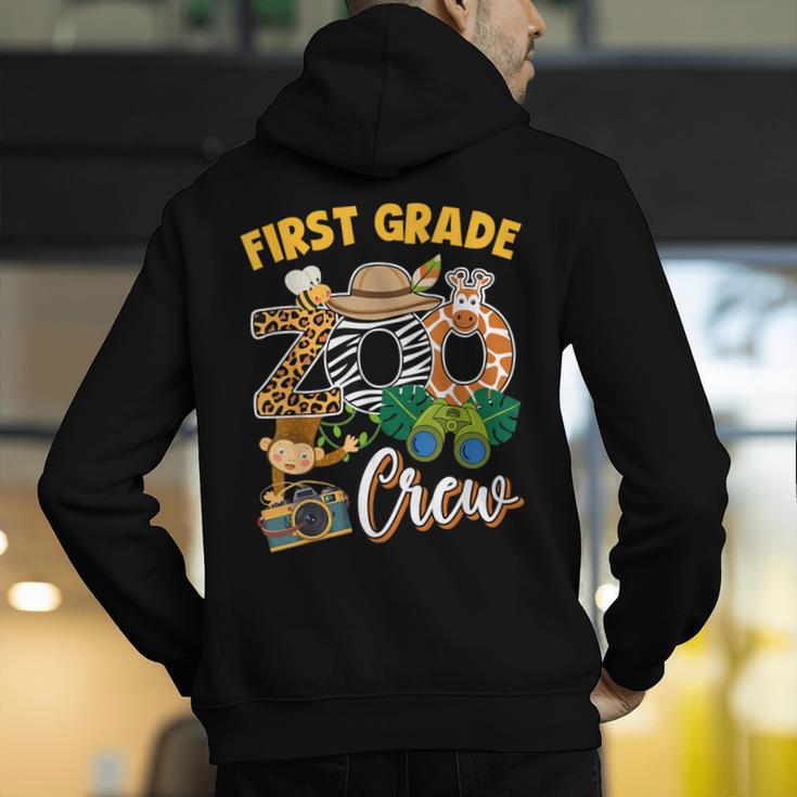 First Grade Zoo Field Trip Squad Matching Teacher Students Men's Hoodie Back Print, First Grade Teacher Hoodies, funny gift First Grade Zoo Field Trip Squad Matching Teacher Students Men's Hoodie Back Print, First Grade Teacher Hoodies, funny gift