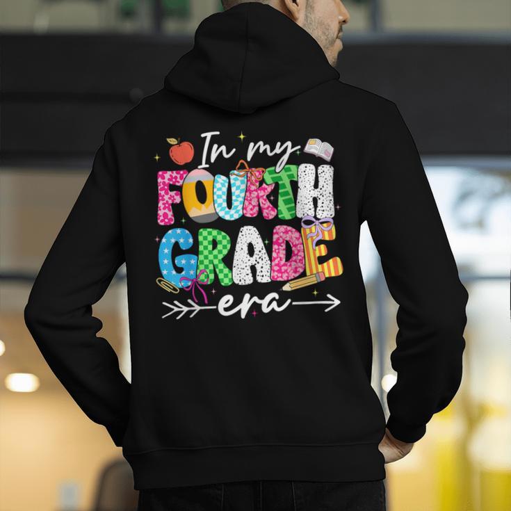 In My Fourth Grade Era 4th Grade Girl Teacher Back To School Men's Hoodie Back Print, 4th Grade Teacher Hoodies, funny gift