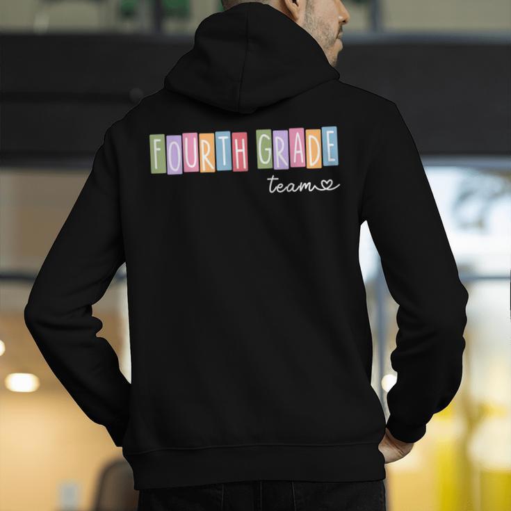 Fourth Grade Team 4th Grade Teacher Girls Boys Men's Hoodie Back Print, 4th Grade Teacher Hoodies, funny gift Fourth Grade Team 4th Grade Teacher Girls Boys Men's Hoodie Back Print, 4th Grade Teacher Hoodies, funny gift