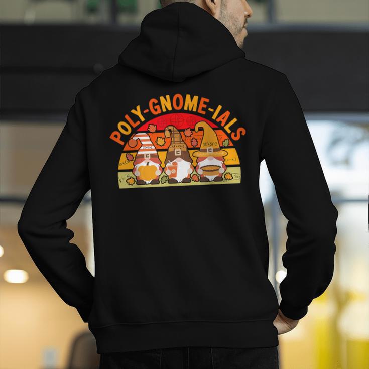 Fun Polynomial Calculus Algebra Poly-Gnome-Ials Math Teacher Men's Hoodie Back Print, funny gift