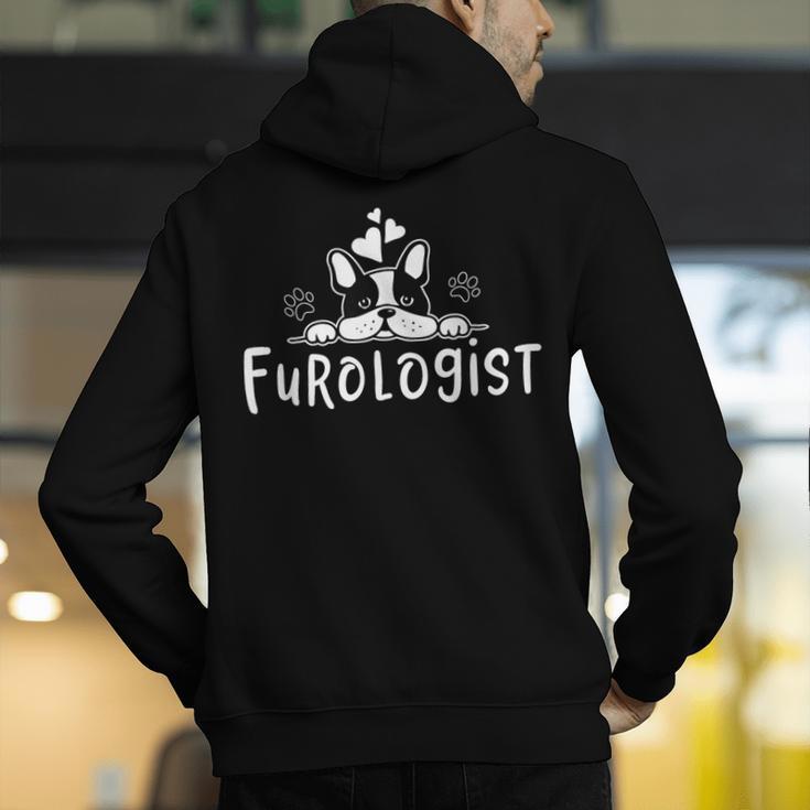 Furologist Puppy Stylist Cute Dog Groomer Men Women Men's Hoodie Back Print, funny gift