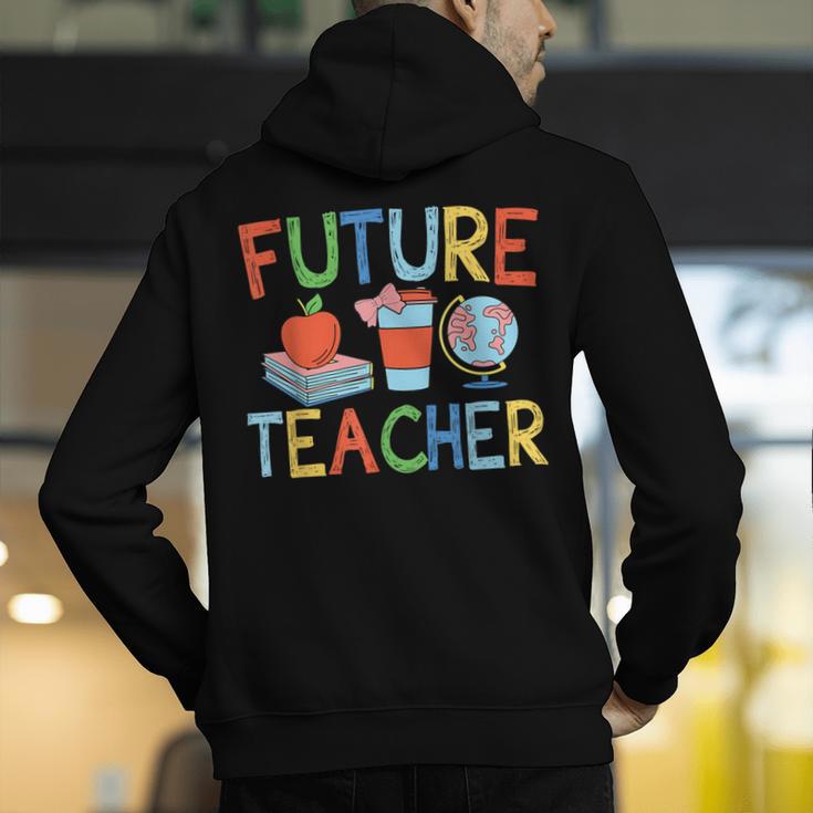 Future Teacher Costume For Kids Girls Boys Men Women Men's Hoodie Back Print, Future Teacher Hoodies, funny gift