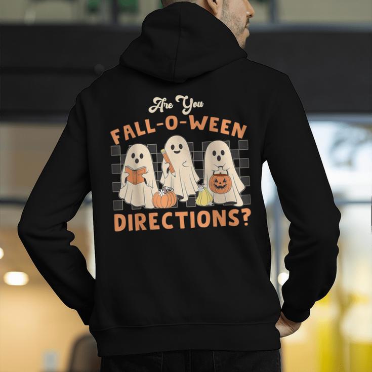Ghost Are You Fall-O-Ween Directions Teacher Halloween Men's Hoodie Back Print, funny gift Ghost Are You Fall-O-Ween Directions Teacher Halloween Men's Hoodie Back Print, funny gift