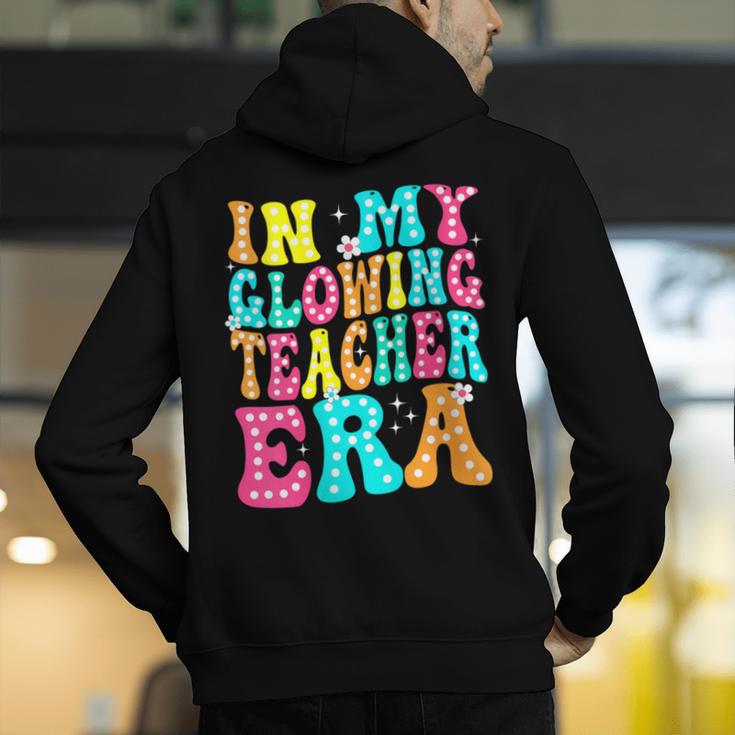 In My Glowing Teacher Era Groovy Colorful Bright Men's Hoodie Back Print, Groovy Teacher Hoodies, funny gift In My Glowing Teacher Era Groovy Colorful Bright Men's Hoodie Back Print, Groovy Teacher Hoodies, funny gift