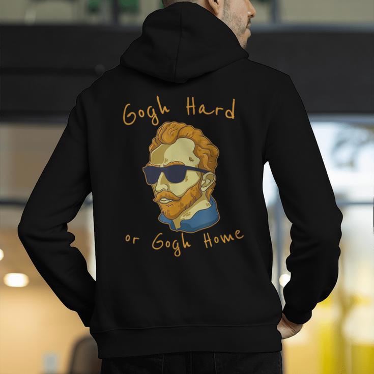 Go Hard Or Go Home Art Teacher Men's Hoodie Back Print, funny gift Go Hard Or Go Home Art Teacher Men's Hoodie Back Print, funny gift