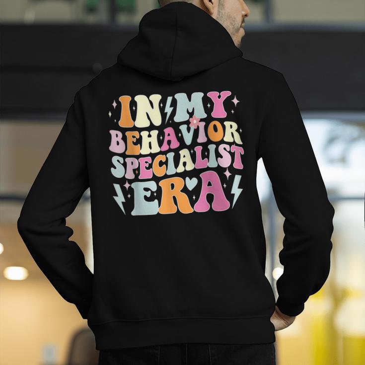 Groovy In My Behavior Specialist Era Behavior Teachers Men's Hoodie Back Print, funny gift Groovy In My Behavior Specialist Era Behavior Teachers Men's Hoodie Back Print, funny gift