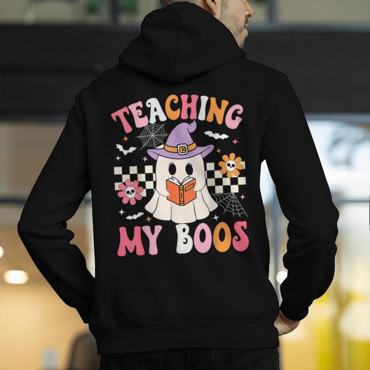 Groovy Teaching My Boos Teacher Ghost Halloween Teacher Men's Hoodie Back Print, Groovy Teacher Hoodies, funny gift Groovy Teaching My Boos Teacher Ghost Halloween Teacher Men's Hoodie Back Print, Groovy Teacher Hoodies, funny gift