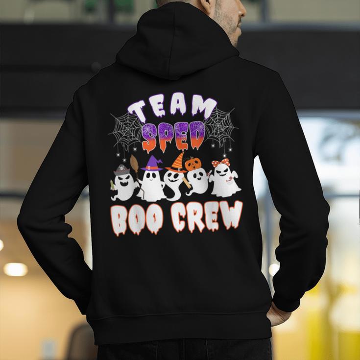 Halloween Costume Team SPED Teacher Special Education Men's Hoodie Back Print, funny gift