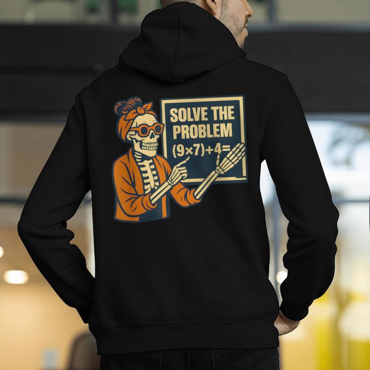 Halloween Teacher Six Seven Meme 6 7 Skeleton Spooky Costume Men's Hoodie Back Print, funny gift Halloween Teacher Six Seven Meme 6 7 Skeleton Spooky Costume Men's Hoodie Back Print, funny gift