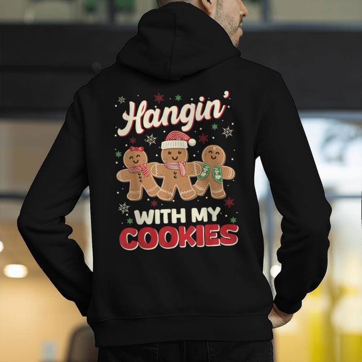 Hangin With My Cookies Gingerbread Man Xmas Teacher Men's Hoodie Back Print, funny gift Hangin With My Cookies Gingerbread Man Xmas Teacher Men's Hoodie Back Print, funny gift