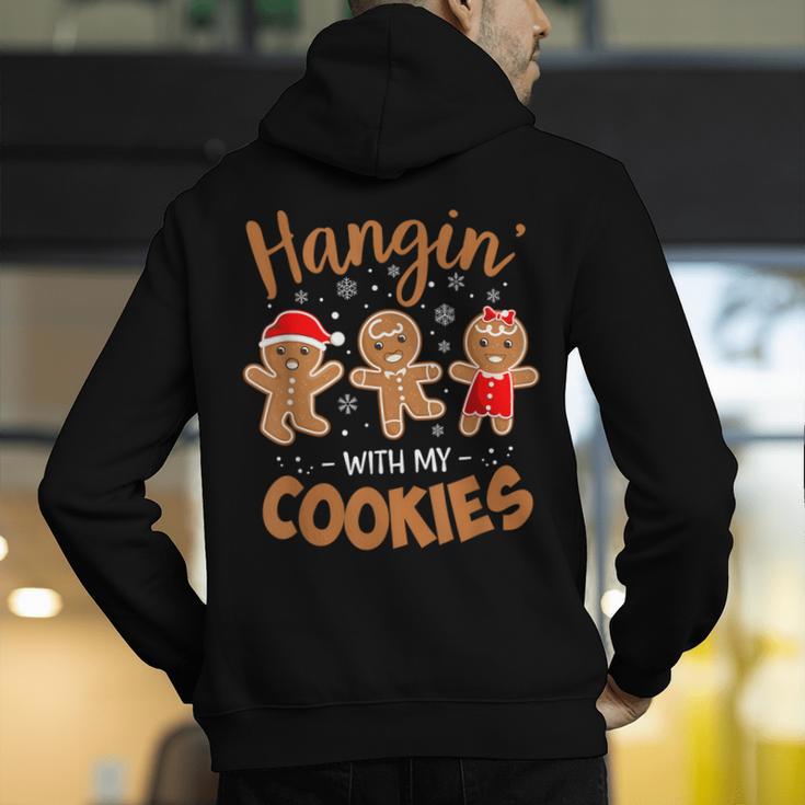 Hangin With My Cookies Gingerbread Women Christmas Teacher Men's Hoodie Back Print, funny gift Hangin With My Cookies Gingerbread Women Christmas Teacher Men's Hoodie Back Print, funny gift