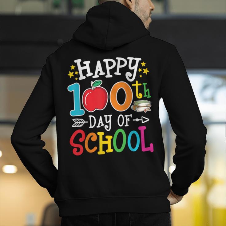 Happy 100th Day Of School Teachers 100 Days Of School Kids Men's Hoodie Back Print, funny gift Happy 100th Day Of School Teachers 100 Days Of School Kids Men's Hoodie Back Print, funny gift