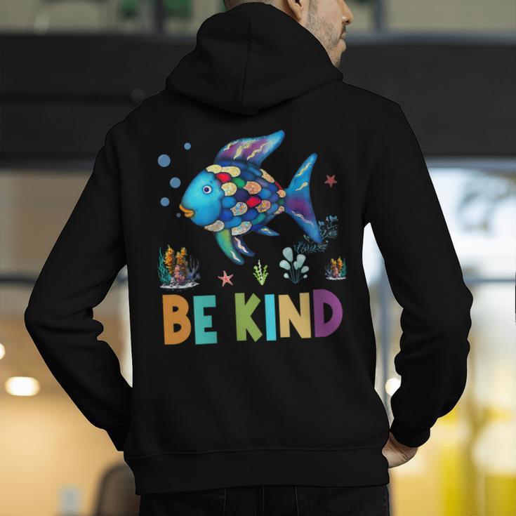 Happy First Day Of School Fish Rainbows Teacher Be Kind Men's Hoodie Back Print, funny gift Happy First Day Of School Fish Rainbows Teacher Be Kind Men's Hoodie Back Print, funny gift