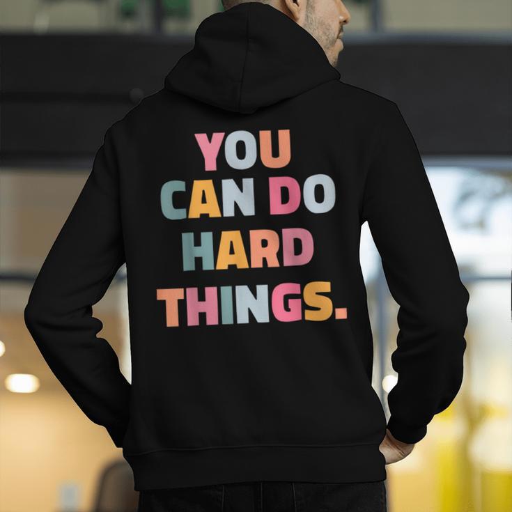 You Can Do Hard Things Teacher For Men Women Girls Kids Men's Hoodie Back Print, funny gift You Can Do Hard Things Teacher For Men Women Girls Kids Men's Hoodie Back Print, funny gift