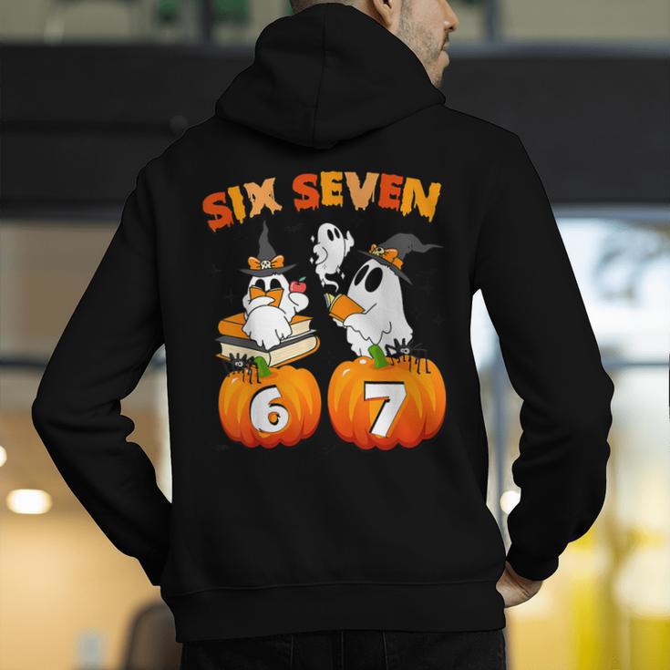 Haunted By 67 Boo Ghost Pumpkin Halloween Teacher Men's Hoodie Back Print, funny gift Haunted By 67 Boo Ghost Pumpkin Halloween Teacher Men's Hoodie Back Print, funny gift