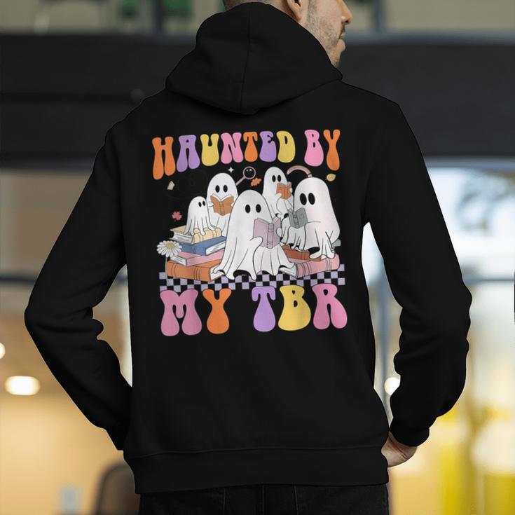 Haunted By My TBR Cute Ghosts Book Reading Teacher Halloween Men's Hoodie Back Print, funny gift Haunted By My TBR Cute Ghosts Book Reading Teacher Halloween Men's Hoodie Back Print, funny gift