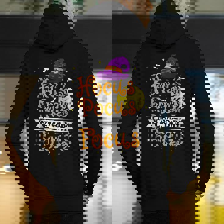 Hocus Pocus Everybody Focus Halloween Teacher Men Women Kids Men&#x27;s Hoodie Back Print, funny gift