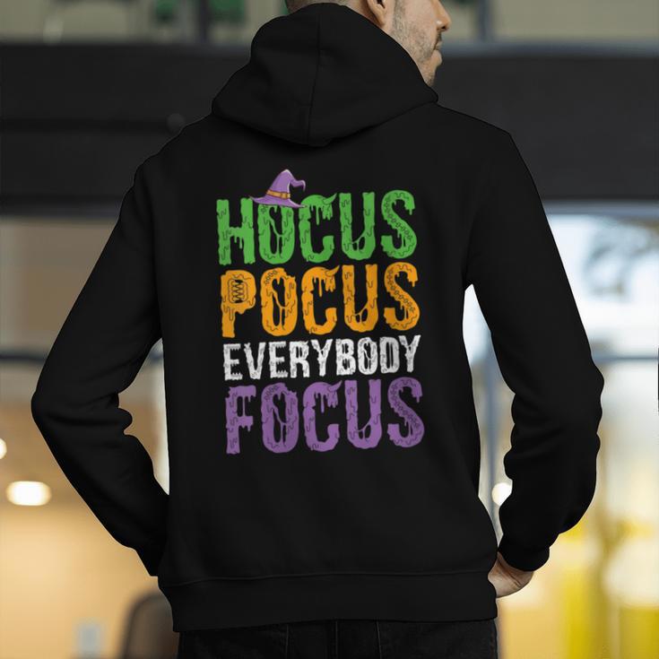 Hocus Pocus Everybody Focus Teacher Halloween Men's Hoodie Back Print, funny gift Hocus Pocus Everybody Focus Teacher Halloween Men's Hoodie Back Print, funny gift