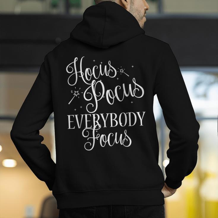 Hocus Pocus Everybody Focus Teacher Halloween Shirt Men's Hoodie Back Print, funny gift Hocus Pocus Everybody Focus Teacher Halloween Shirt Men's Hoodie Back Print, funny gift