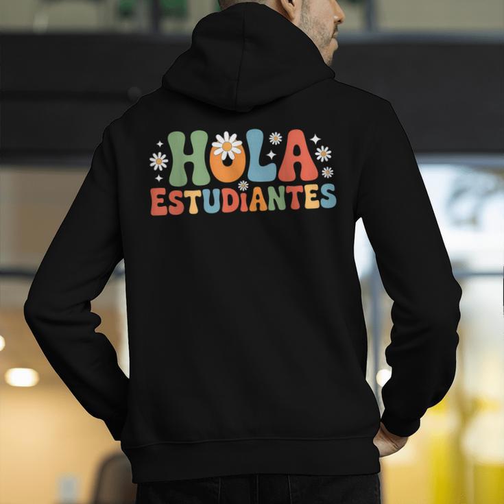 Hola Estudiantes Spanish Teacher Men's Hoodie Back Print, funny gift Hola Estudiantes Spanish Teacher Men's Hoodie Back Print, funny gift