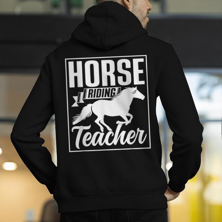 Horse Riding Teacher Rider Lover Equestrian Men Women Kids Men's Hoodie Back Print, funny gift