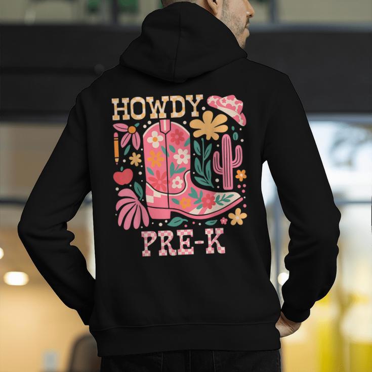 Howdy Pre-K Cowgirls Teacher Back To School Men's Hoodie Back Print, funny gift Howdy Pre-K Cowgirls Teacher Back To School Men's Hoodie Back Print, funny gift