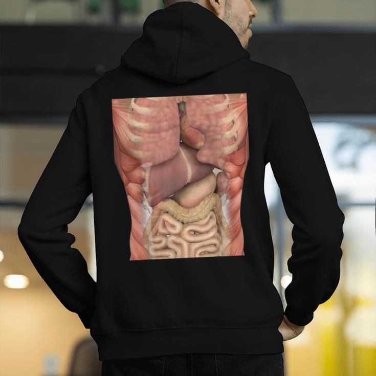 Human Muscles Organs Scary Anatomy Teacher Halloween Costume Men's Hoodie Back Print, funny gift Human Muscles Organs Scary Anatomy Teacher Halloween Costume Men's Hoodie Back Print, funny gift