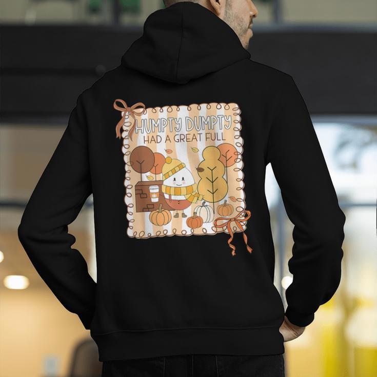 Humpty Dumpty Had A Great Fall Teacher Thanksgiving Autumn Men's Hoodie Back Print, funny gift Humpty Dumpty Had A Great Fall Teacher Thanksgiving Autumn Men's Hoodie Back Print, funny gift
