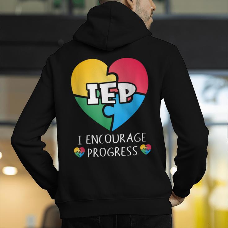 IEP I Encourage Progress Special Education School Teacher Men's Hoodie Back Print, funny gift IEP I Encourage Progress Special Education School Teacher Men's Hoodie Back Print, funny gift